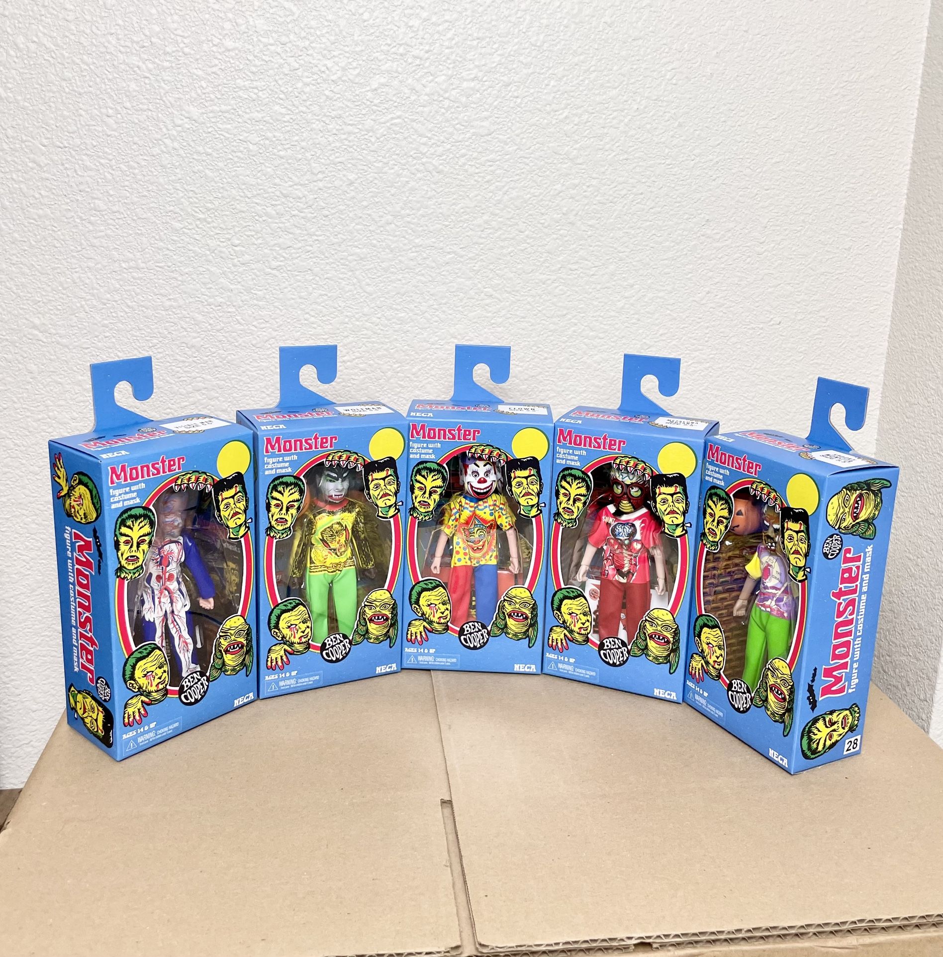 Neca Ben Cooper Costume Kids Collection Wave 6 Set of 5 Clothed Action Figures