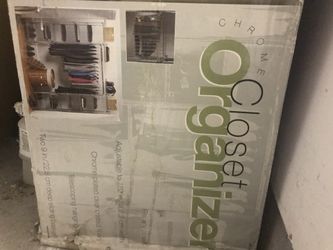 Chrome closet organizer