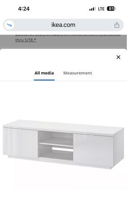 White Gloss TV Stand Media Console