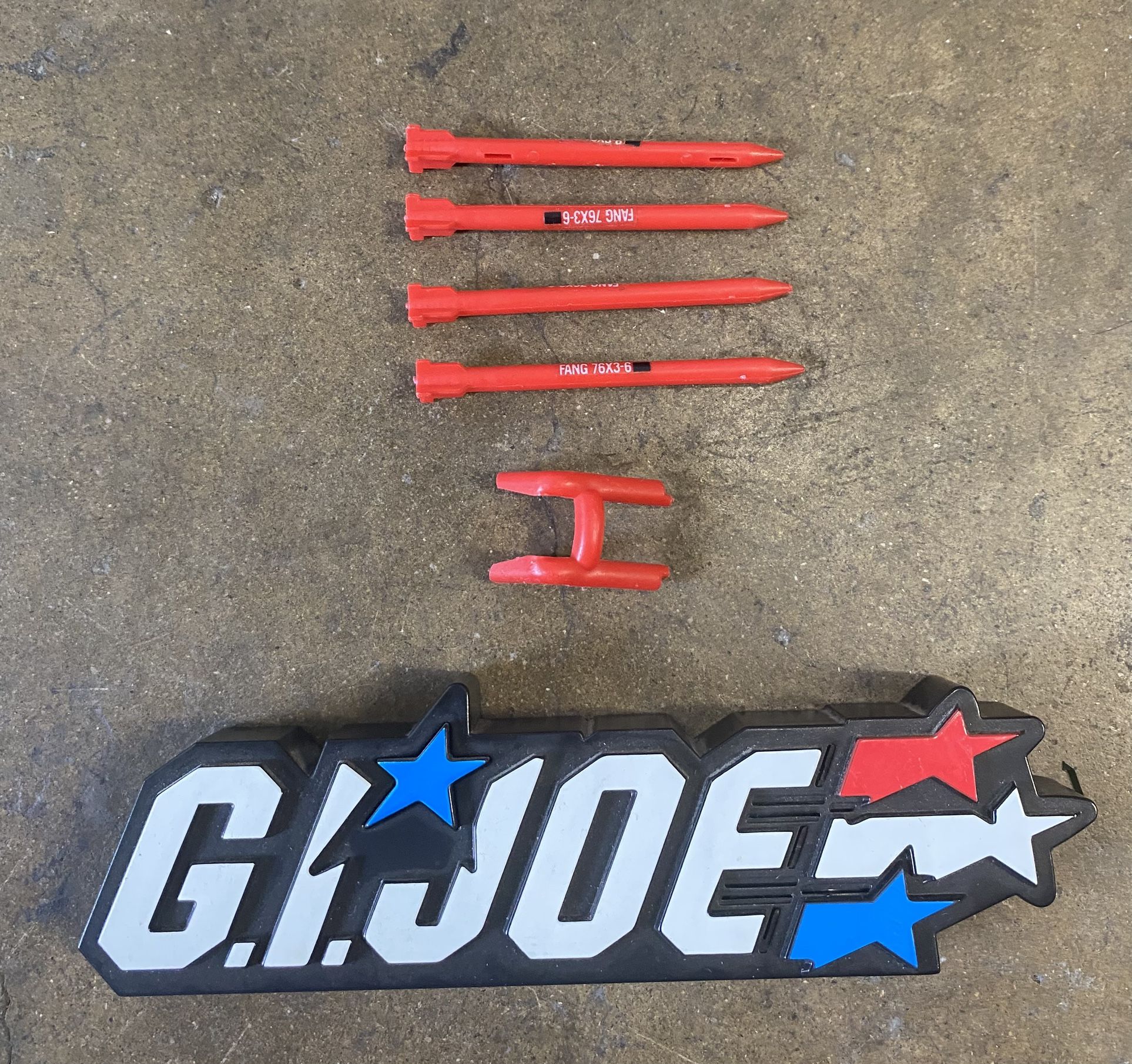 GI JOE COBRA FANG PARTS MISSILES ROLL BAR VINTAGE 80s 1983