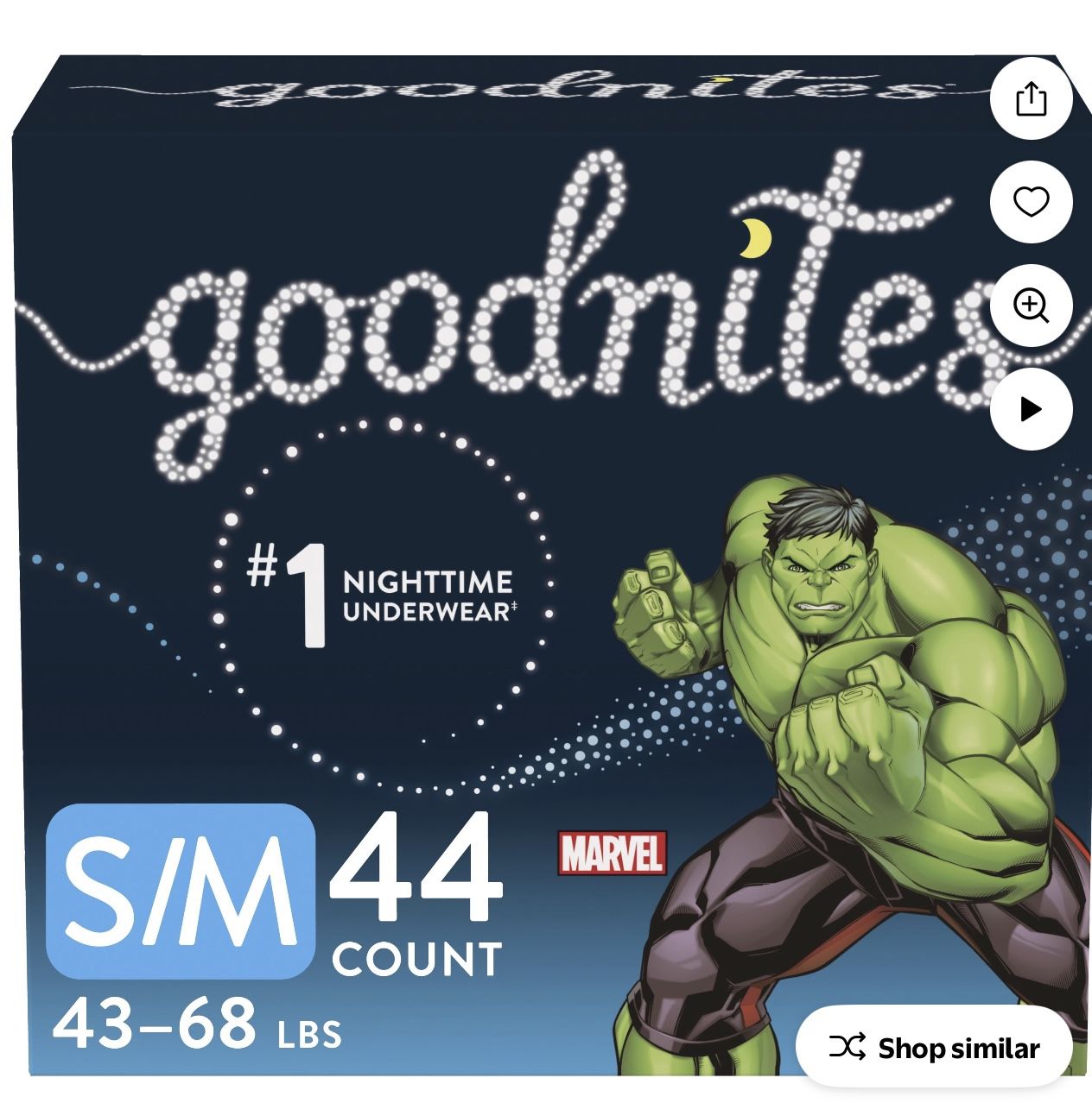 Goodnites Overnight Underwear for Boys