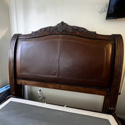 Leather Bound Bed Frame 