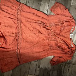knox rose dress size small beautiful coral color 