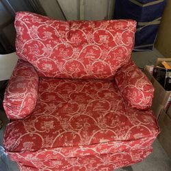 White Love chair With Slip cover 