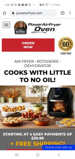 Power air fryer oven brand new