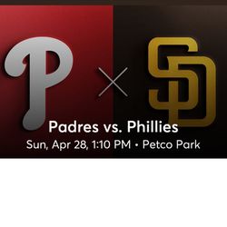 Padres V Phillies 4/28/24