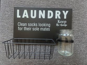 Laundry Sign / Decor / Holder