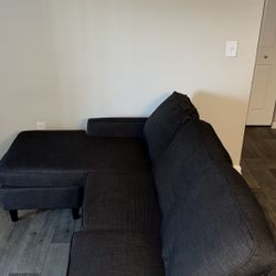 Modern Dark Gray Sectional Couch – Pick Up Today