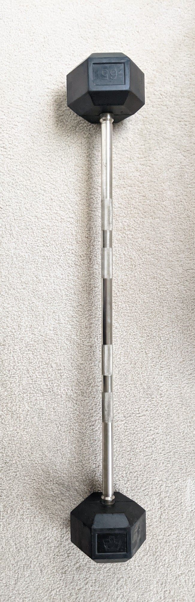 Hampton Dura Bar Straight Barbell 65 Lb