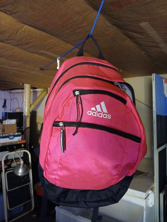 Pink & Black Adidas Backpack