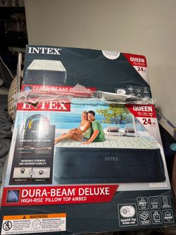 Intex Dura-Beam Deluxe Queen Airbed - New/Open Box