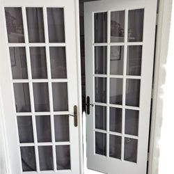 Glass Interior Doors.  Two Doors