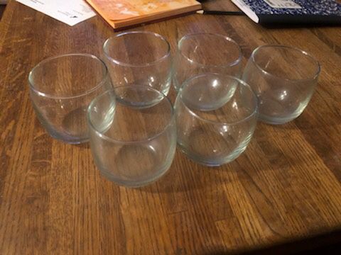 6 Whisky Tumbler Glasses