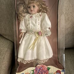 Porcelain Doll New In Box -2