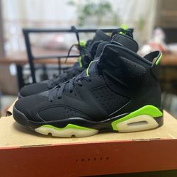 ELECTRIC GREEN JORDAN 6’s