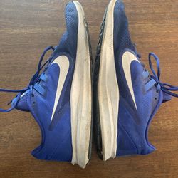 Nike Downshifter 9 Running Shoes Blue White Training AQ7481-400 Mens Size 9
