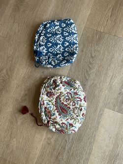 NEW! Quilted & Plastic Lined toiletry Bags 