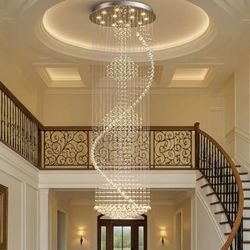 The Modern Chandelier Light Fixture is made of wear-resistant K9 crystal which is shining and transparent, which perfectly shows the unique charm of c