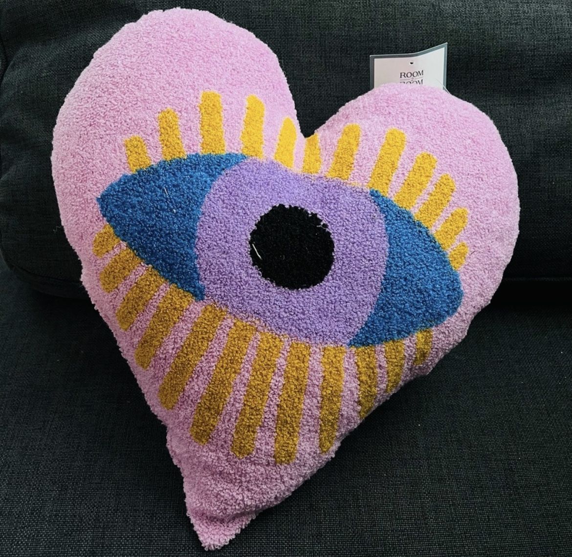 NEW Evil Eye Sherpa Throw Pillow