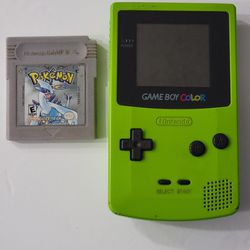 Game Boy Color With Pokemon Silver Version
