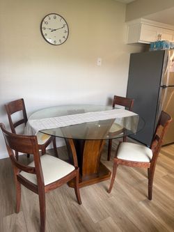 Glass Dining Table And Chairs