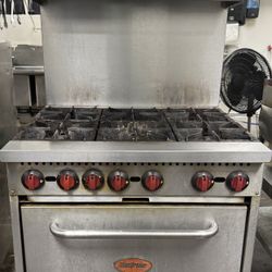 6 Burner Oven
