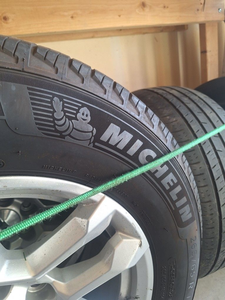 Original Slverado Michellin Tires, 18" Rims,