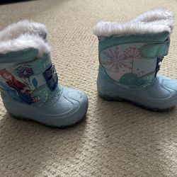 Disney Frozen Child Snow Winter Boots Size 8