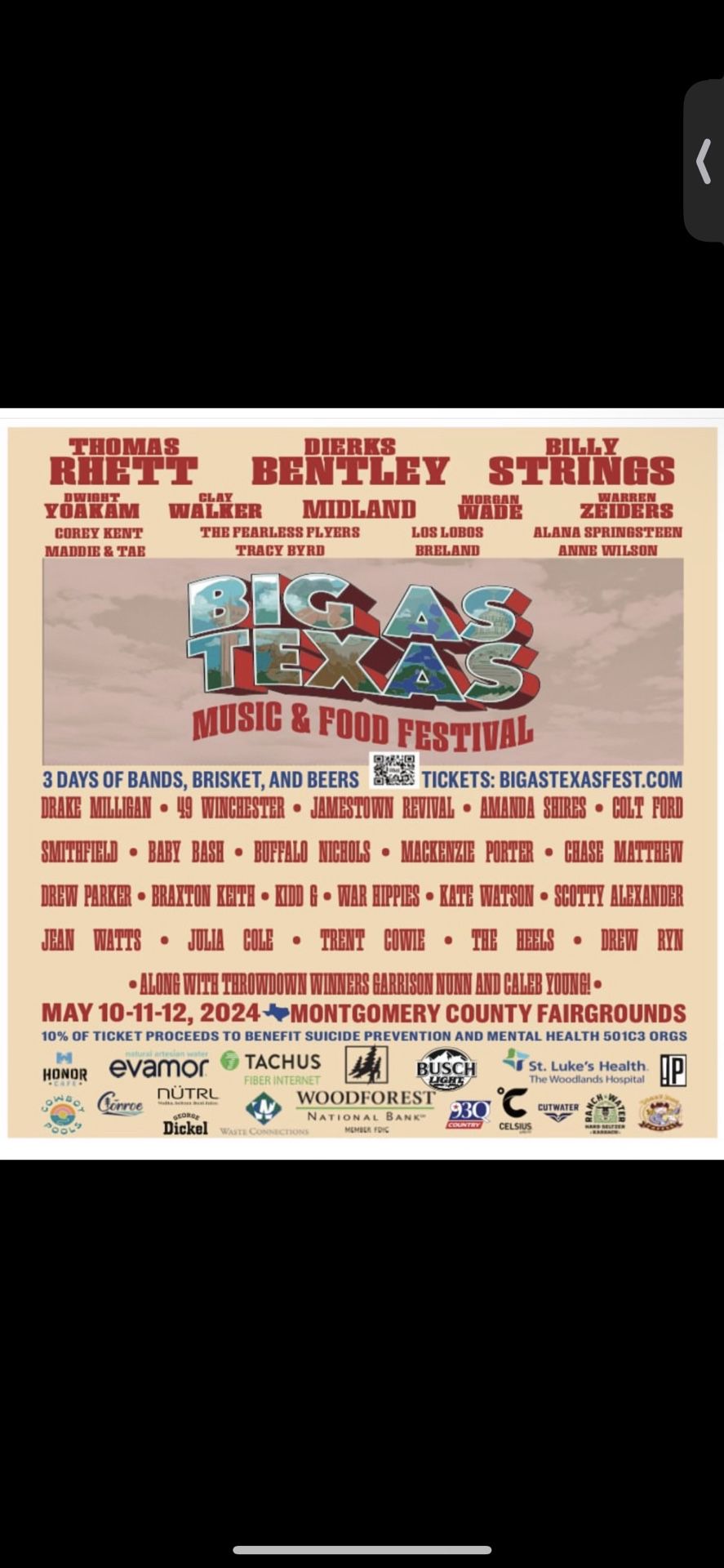Big As Texas Music And Food Festival Tickets 2 3day Pass