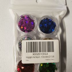 Holographic Nail Sequins Decoration, Diy Craft