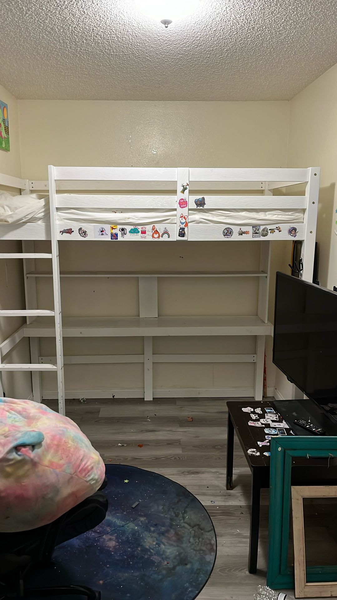 Bunk Bed Top Desk Storage Bottom Children’s Furniture