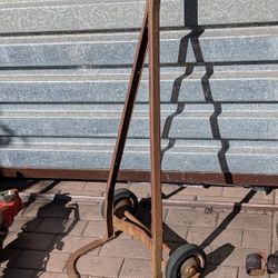 Unique Vintage Dollie Hand Truck Antique Dolly Rustic Patina Made In USA Industrial 