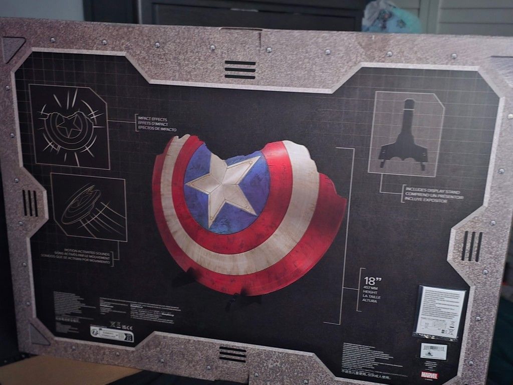 Disney Marvel Avengers Endgame Battle-Damaged Captain America Shield Limited Edition 1500 – Sealed