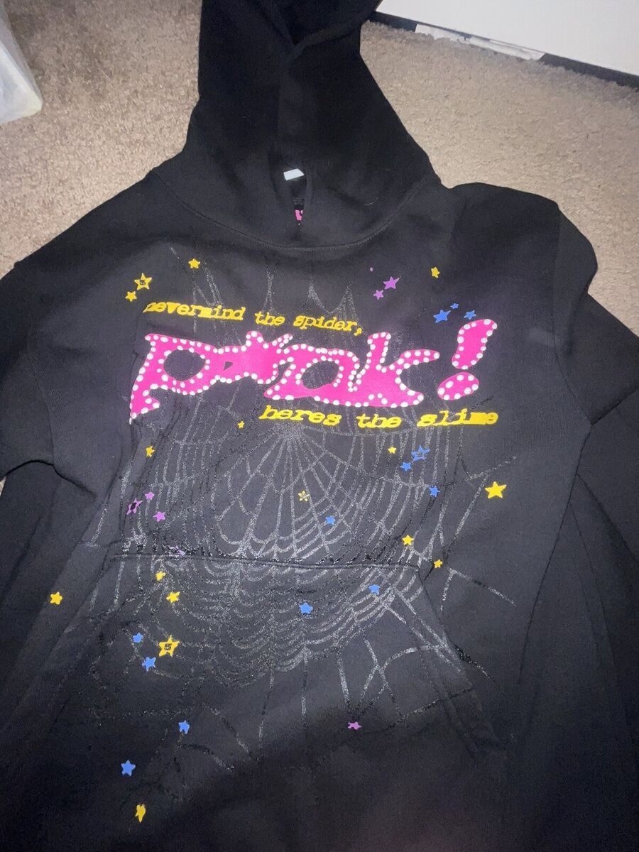 Black Medium Sp5der hoodie