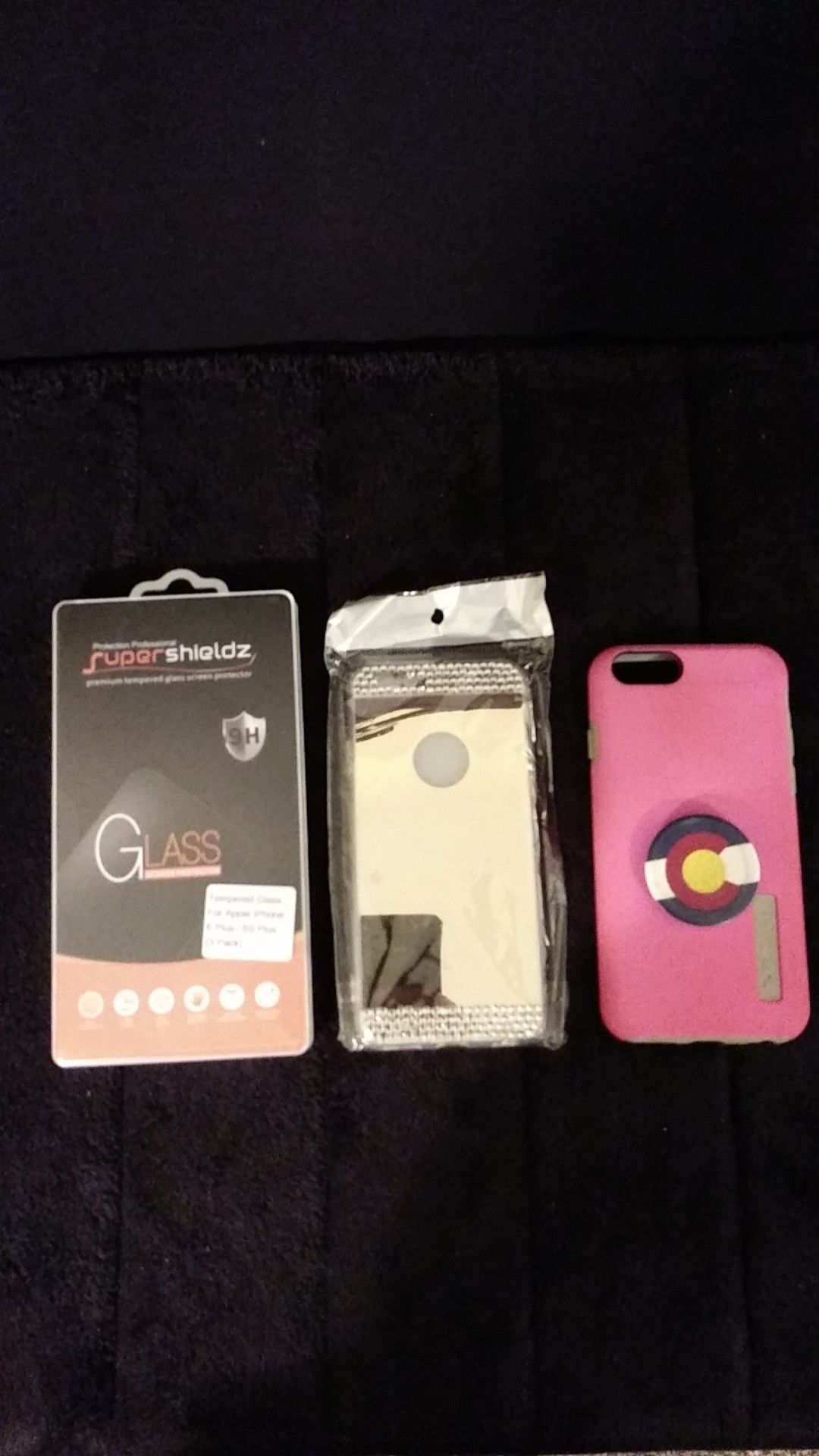 IPhone 6 plus 6S Plus cases and 2 tempered glass screen protectors