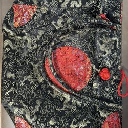 Black/Red Dragon Tote Bag