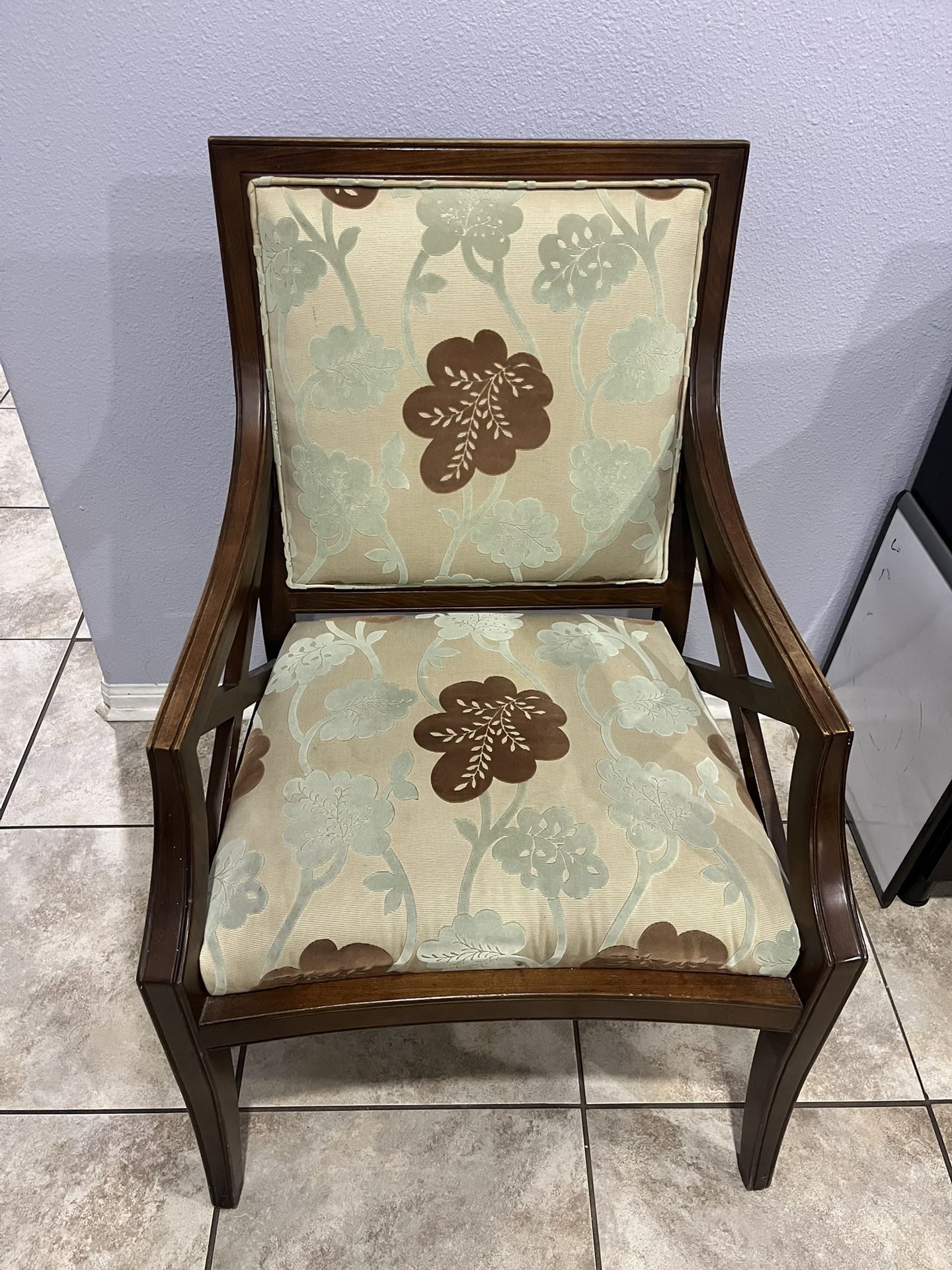 Wooden Floral Chair 