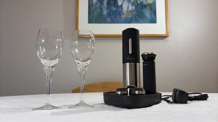 Rabbit Electric Wine Opener Set with Charging Base