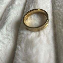 Men's Stainless Steel Gold Color Ring