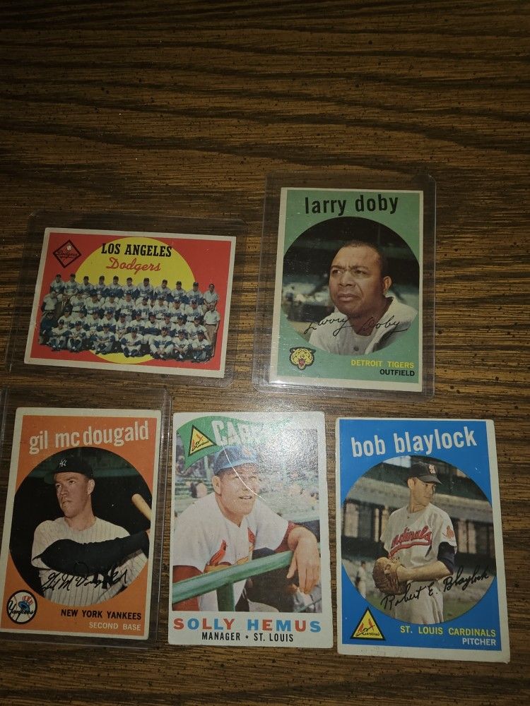 5 - 1959 Topps Baseball Cards
