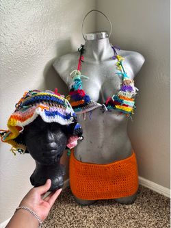 Crochet scrap crochet bikini