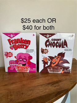 General Mills Franken Berry and Count Chocula  figures
