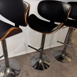 Swivel Adjustable High Bar Stools 