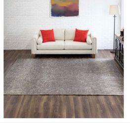 Large Gray Shag Area Rug