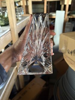 Vintage Glass Rogaska Crystal Bookends Made