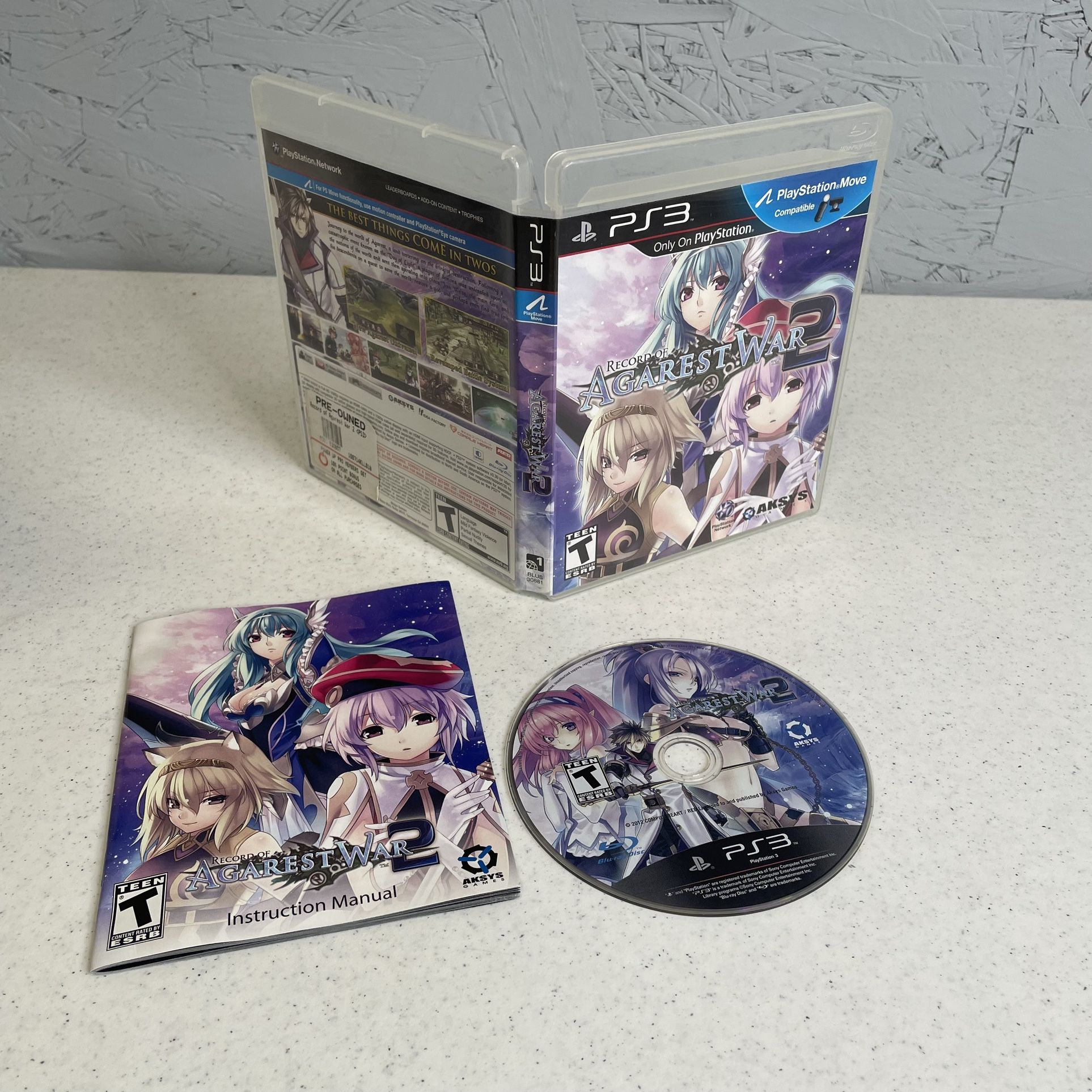 Record Of Agarest War PS3 Game 