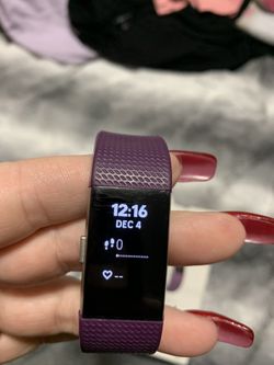 Fitbit charge 2 purple size lrg