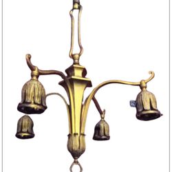 Antique French Chandelier (Brass/Gold-plated) 