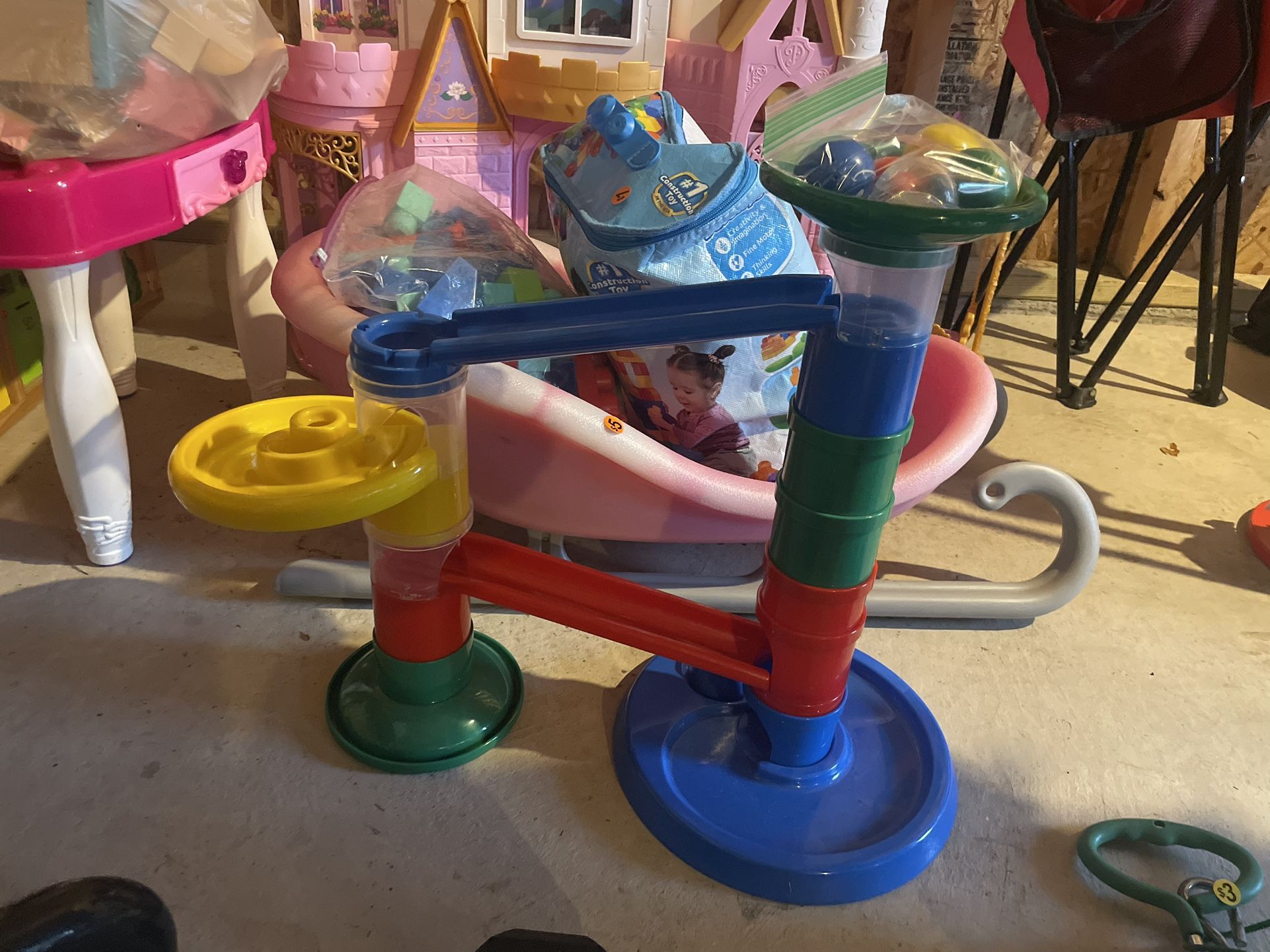 Toddler Blocks And big marble Run