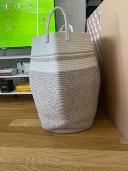 Woven Rope Storage Basket with Handles